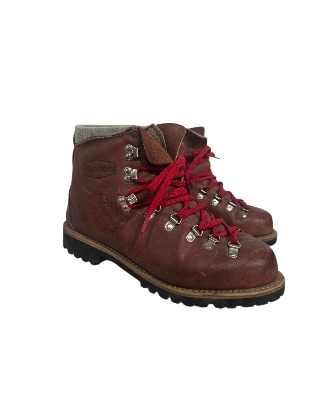 Vintage 1990s Dunham Red Laces Hiking Boots